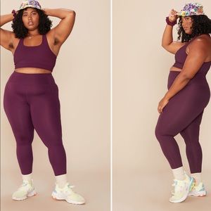 Girlfriend Collective Plum High-rise Leggings
